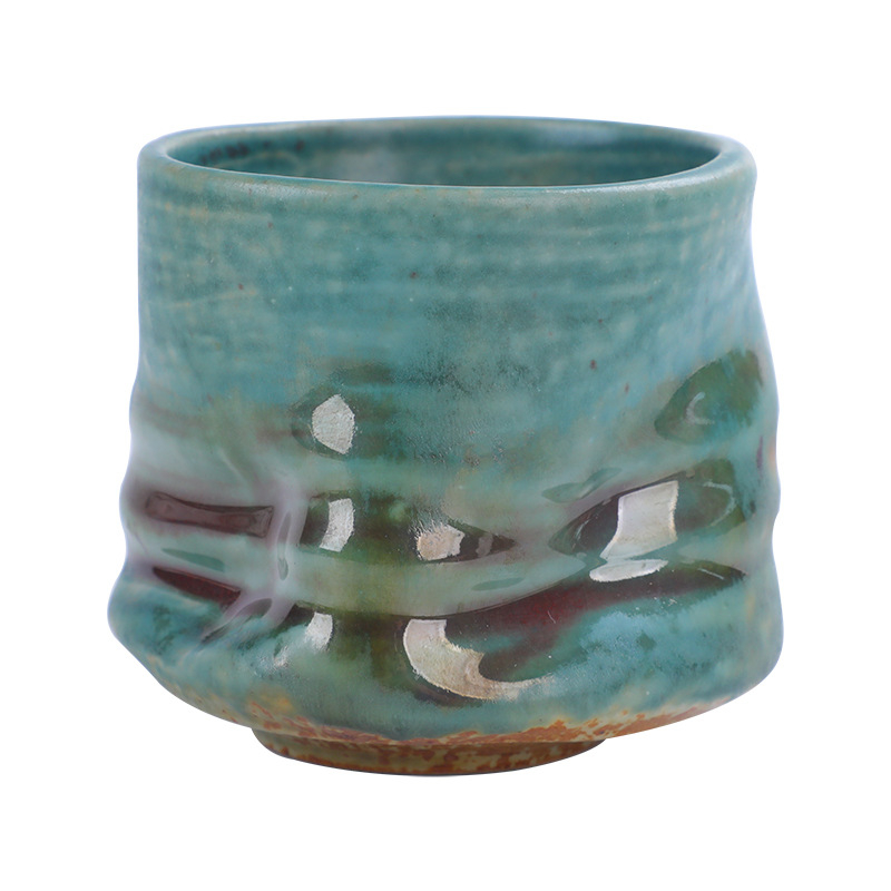 Чаша за еспресо от каменна керамика, ретро стил, с лого, персонализирана