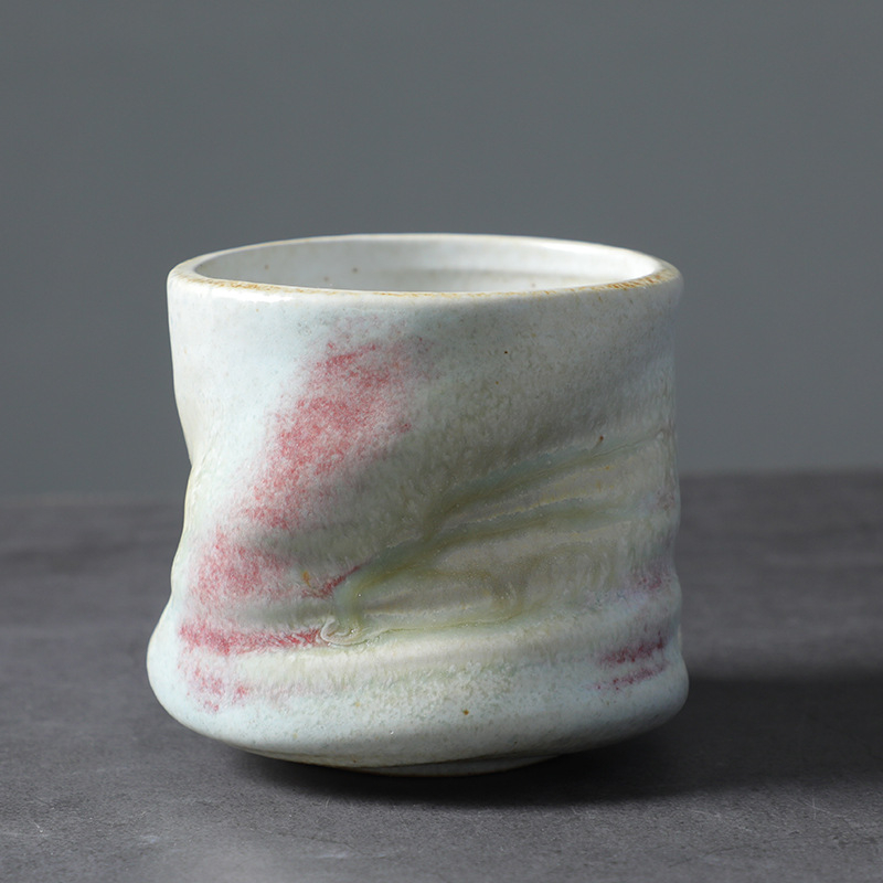 Чаша за еспресо от каменна керамика, ретро стил, с лого, персонализирана