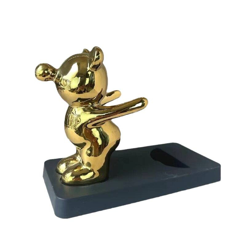 Keramikas vīna statīvs ar lāču motīvu, mūsdienīgs dizains, elektroplatinga apdare, zīmols Lg Sakura, glāžu uzglabāšana