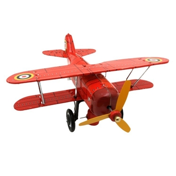 Ms454 Curtiss самолето-модел от tinplate – метална ретро украса за бар и кафене, картонена опаковка