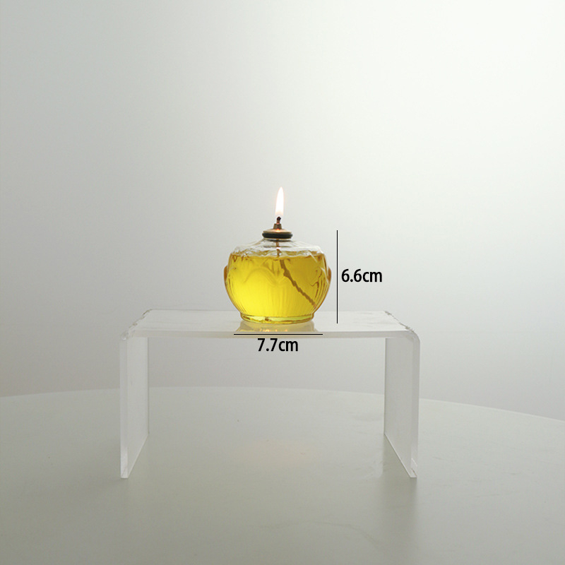 Стъклена маслена лампа за дома, декоративна, издухана от боросиликатно стъкло, боядисана повърхност