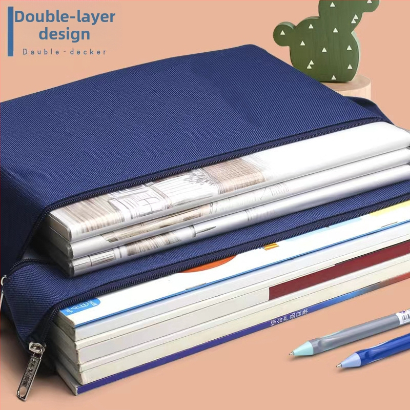 Mātes dokumentu soma ar drukāto logotipu, ūdensizturīgs Oxford audums, rāvējslēdzējs, karikatūru stils