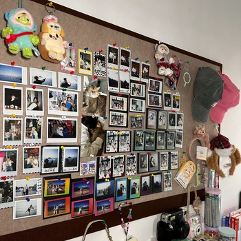 Polaroid Τοίχος Φωτογραφιών Display Frame, Μεταλλικό, Αυτοκόλλητο, Χωρίς Τρύπες – Κορεατικό Στυλ, Διακόσμηση Υπνοδωματίου