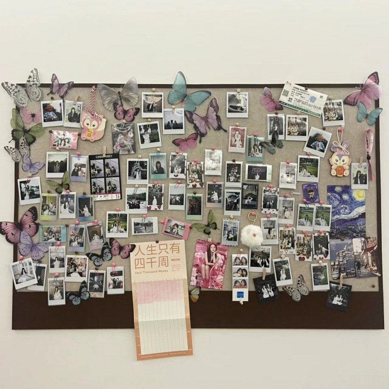 Polaroid Τοίχος Φωτογραφιών Display Frame, Μεταλλικό, Αυτοκόλλητο, Χωρίς Τρύπες – Κορεατικό Στυλ, Διακόσμηση Υπνοδωματίου