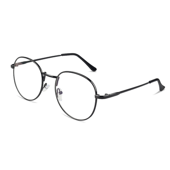 Bohsen P1660 akiniai – metalo rėmas, apvalus rėmas, dengti lęšiai, lęšio storis 1.49