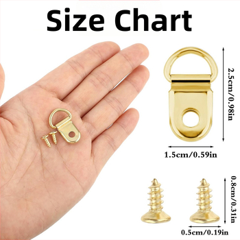 D tipa pusapļa āķis foto rāmiem, no tērauda, zīmols Zhuo Tai, modelis 505050, mūsdienīgs minimālisma stils, elektroplatēšana