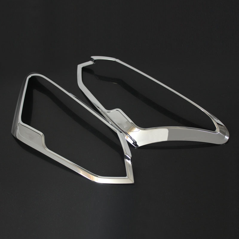 Isuzu MU-X 2017–2020 első fényszóró keret, ABS műanyag, öntapadós hátoldal, előfényekhez kompatibilis, testreszabható