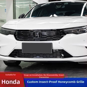 Honda priekinė grotelė su snap-on tinklu nuo vabzdžių – centrinės grotelių rėmas, išvaizdos atnaujinimas