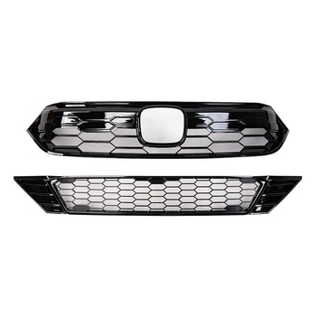 Honda első hűtőrács középső hálóval és snap-on rovarhálóval – külső megjelenés frissítés