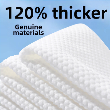 Yunzhenrou 100% puuvillast ühekordsed näokäterätikud, paksud, riputatavad, alumise väljatõmbamise stiil, 80 g/m², perepakend