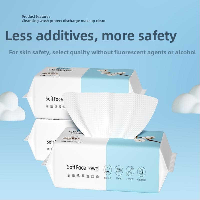 Ühekordsed tõmmatavad näopesusalvrätid, paksu mittekiudunud materjaliga, 10 tk, beebi hoolduseks