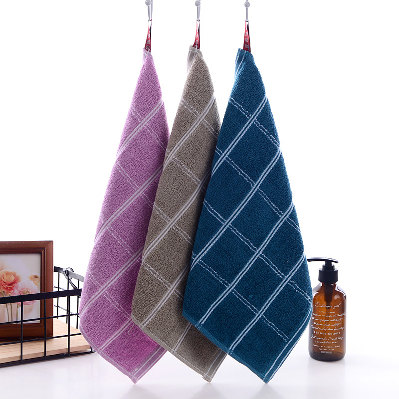 Mingshuo 100% pamuk kvadratni dječji ručnik, 55 g, brzo upijanje 0–5 s, Jacquard tkanina