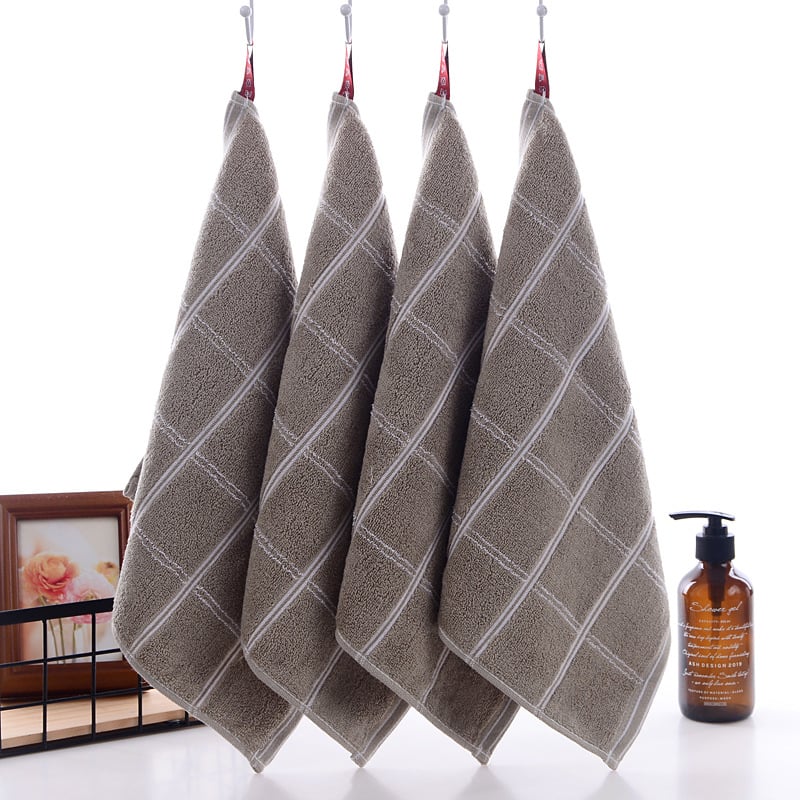 Mingshuo 100% pamuk kvadratni dječji ručnik, 55 g, brzo upijanje 0–5 s, Jacquard tkanina