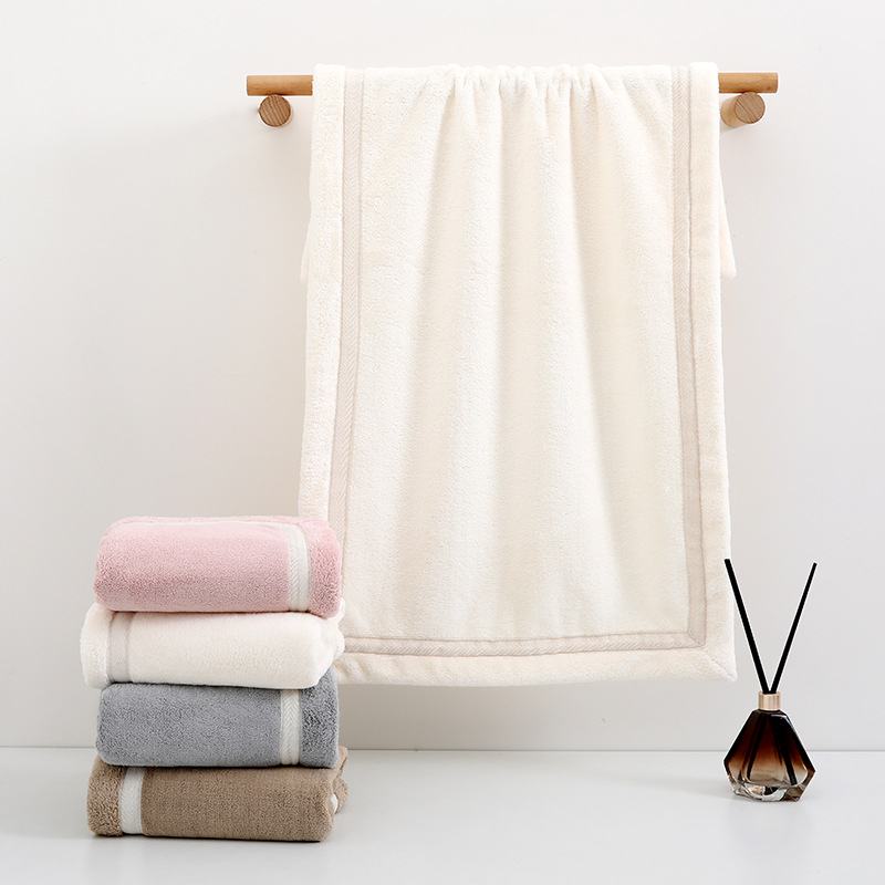 Πετσέτα Προσώπου από Κοράλλι Φλίς, Πολυτελής, Νήμα 150D, Βάρος 120–140 g, Ενισχυμένος Άκρος