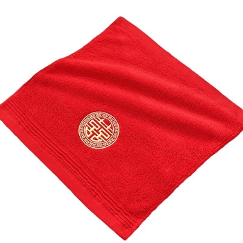 Τετράγωνο βαμβακερό μαντήλι για γάμο με κέντημα, νήμα 32S, βάρος 50 g