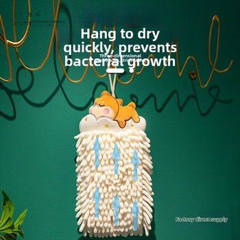 Chenille käterätik riputatav – kätele, kööki ja vannituppa, imav, kiiresti kuivav, 70 g, lastele mõeldud karikatuuride disain