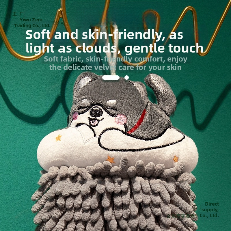 Chenille käterätik riputatav – kätele, kööki ja vannituppa, imav, kiiresti kuivav, 70 g, lastele mõeldud karikatuuride disain