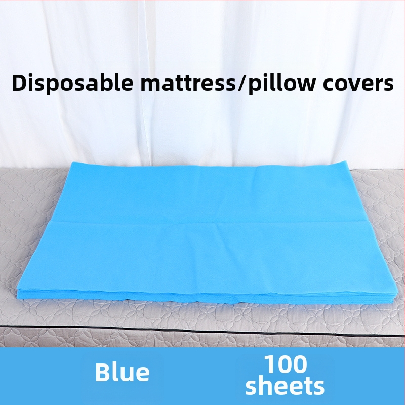 Vienreizējās lietošanas spilvena dvielis skaistumkopšanas salonam, nešūts materiāls, ūdensizturīgs, vienkrāsains dizains, 100 gab., personalizācijas iespēja