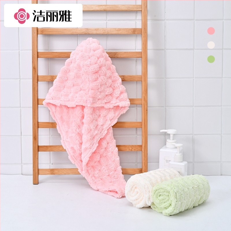 Kapica za sušenje kose za žene – snažna apsorpcija, brzo sušenje, zgušnjena konstrukcija; Coral Fleece; 80–99 g.