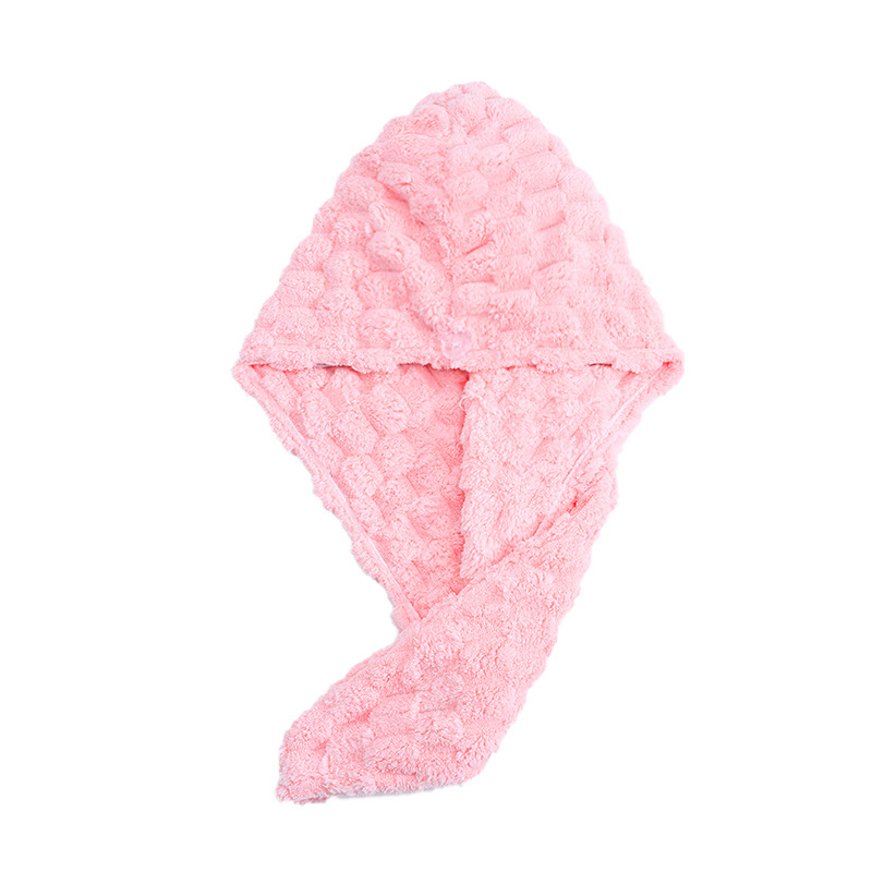 Kapica za sušenje kose za žene – snažna apsorpcija, brzo sušenje, zgušnjena konstrukcija; Coral Fleece; 80–99 g.