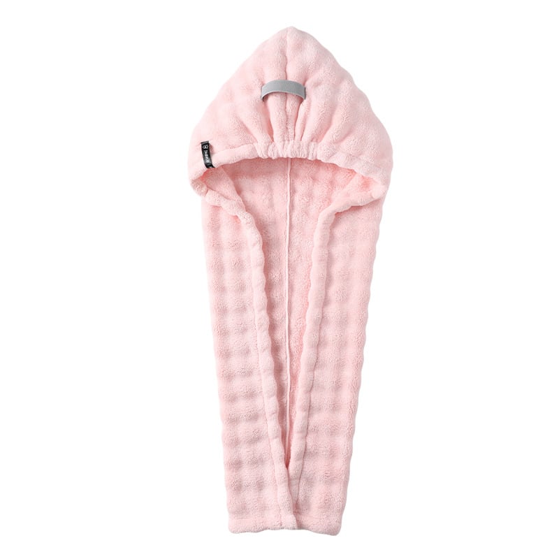 Női száraz haj sapka, ultra-abszorbévő, gyors száradás, korall Flísz, hímzett