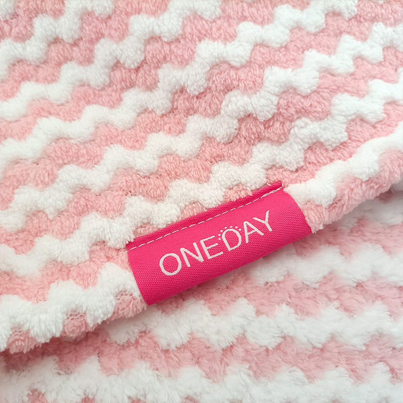 Bonetă pentru uscat părul, fleece coral, One Day, 50–79 g