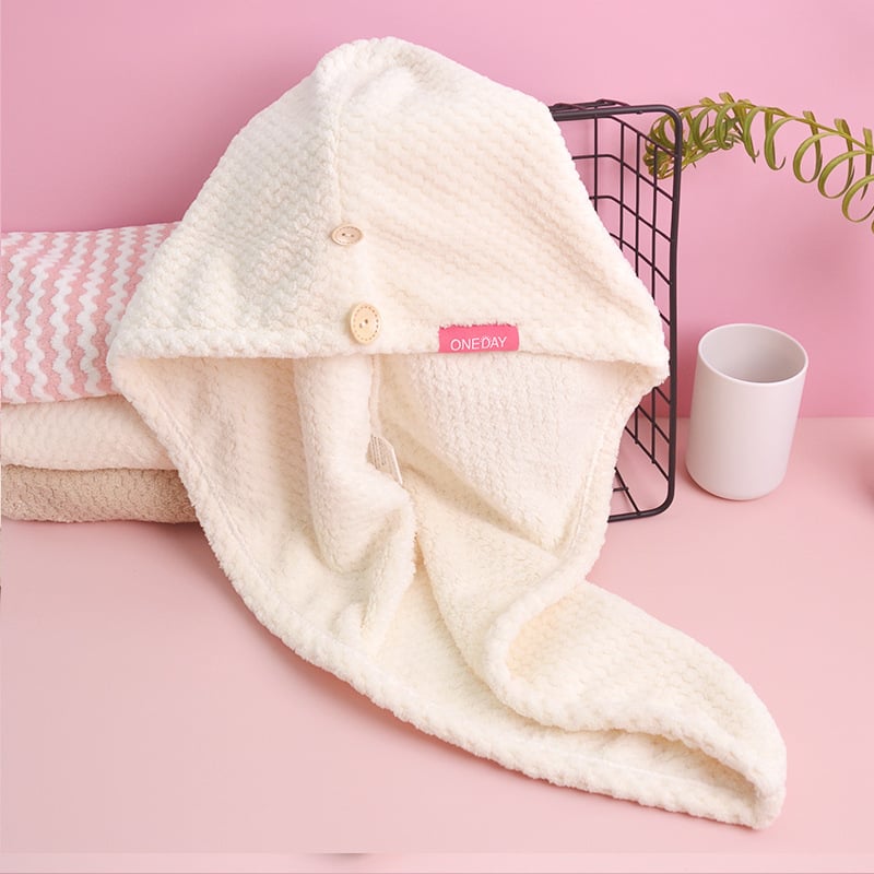 Bonetă pentru uscat părul, fleece coral, One Day, 50–79 g