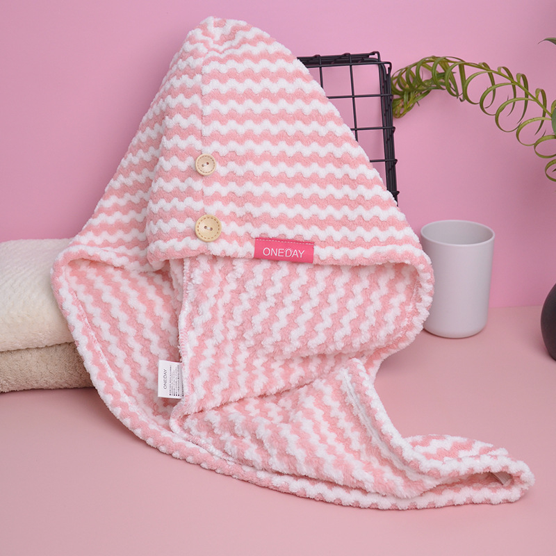 Bonetă pentru uscat părul, fleece coral, One Day, 50–79 g