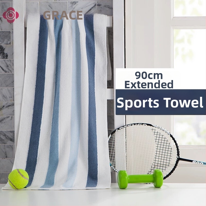 Jielia bavlnený športový uterák, 120 g, 5–10 s absorpcie, na kúpanie