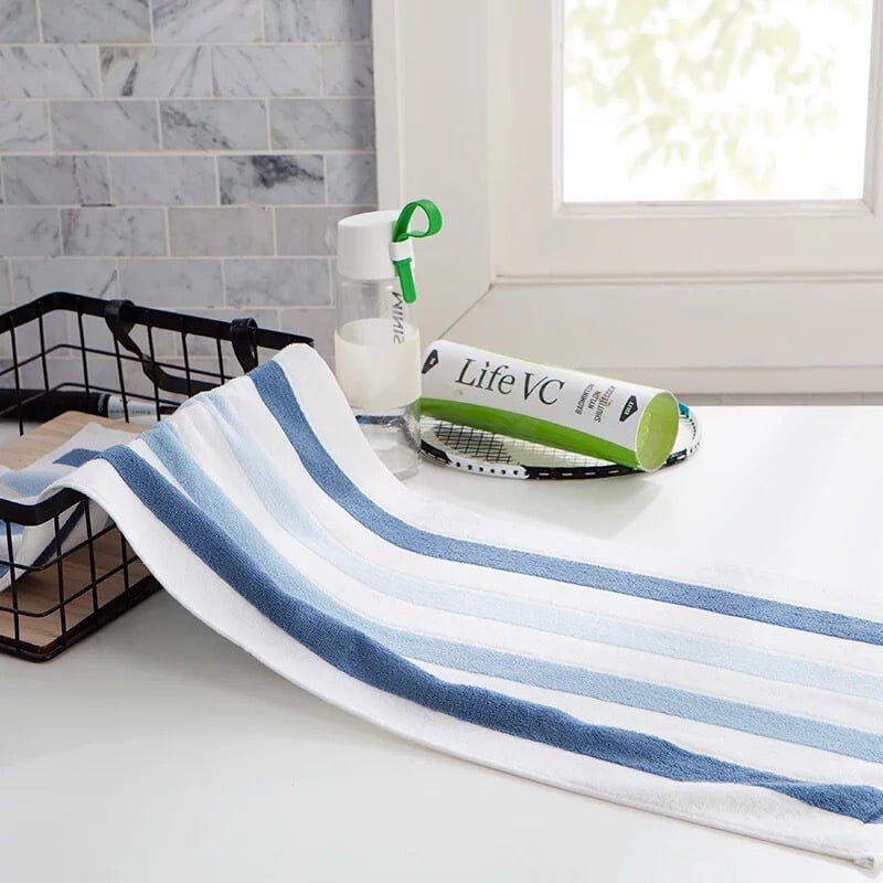 Jielia pamut sporttörölköző, 120 g, 5–10 s nedvszívás, fürdéshez