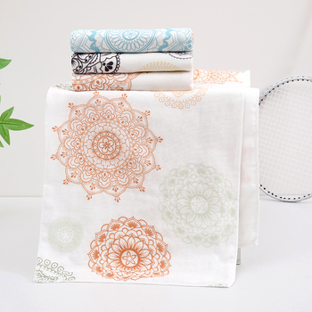 Jógás törölköző tiszta pamutból, lélegző, izzadságot felszívó, bőrbarát; 60 g, egyszálas fonal, 40 szál, nyomtatott gyártási folyamat, márka Pinhong