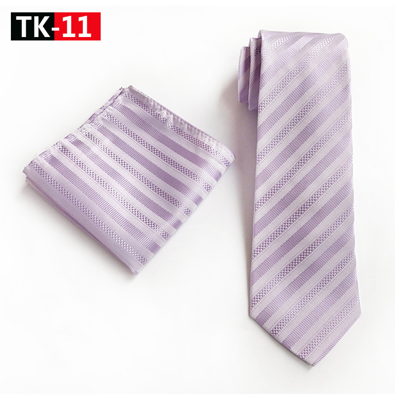 Σετ γραβάτας και χαρτομάντιλου τσέπης, ζακάρ πολυεστέρας, φλοράλ μοτίβο, αντρικό στυλ