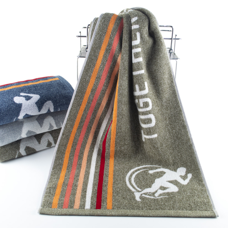 Fiber Love pamukani ručnik za kupanje, Jacquard tkanina, 170–200 g, sportski ručnik za vanjsku aktivnost