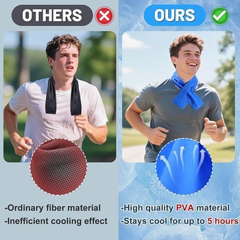 Sporthűtő törölköző PVA anyagból, sima szövés, 32-count, 80–100 g