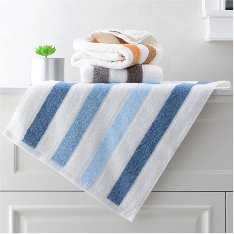 Grace Jie Liya 100% pamut, hosszított nedvszívó sporttörölköző – puha, 120–140 g, 32S, bevarrt széle