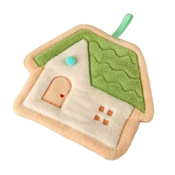 Prosop de mână cu design de agățare – gros, foarte absorbant, uscare rapidă; Material: Coral fleece; Greutate: 50–80 g; Fire: 19