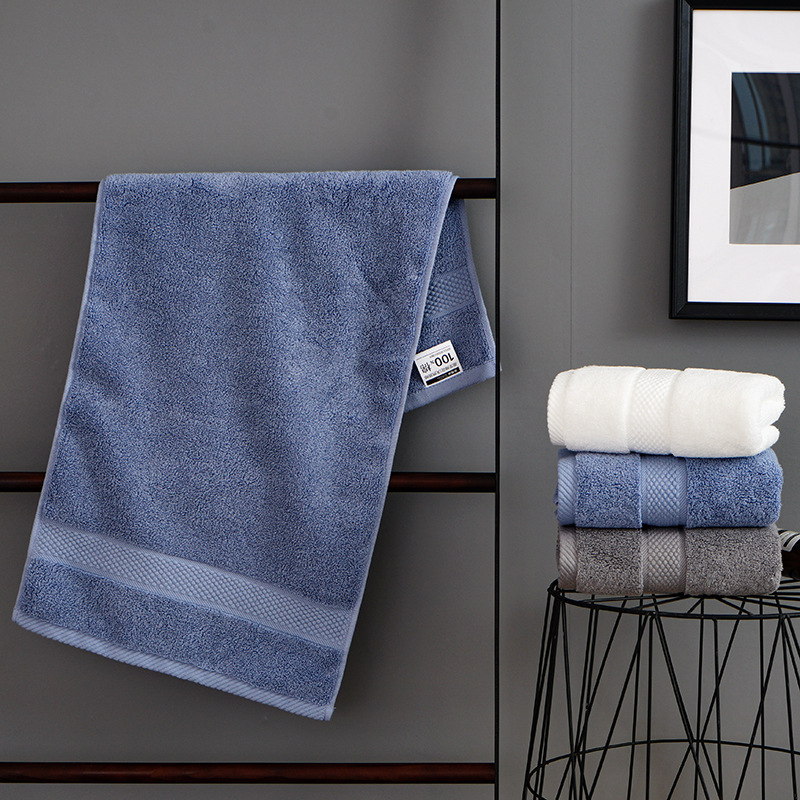 100% pamut arc törölköző hotel és otthoni használatra, 140–170 g, Break folyamat, testre szabható