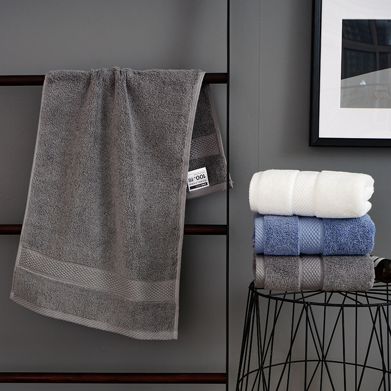 100% pamut arc törölköző hotel és otthoni használatra, 140–170 g, Break folyamat, testre szabható