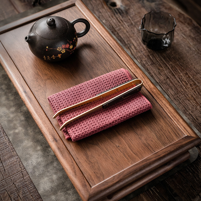 Prosop de ceai Qijie, din material textil, origine Dehua, lansare 2023, ambalat în pungă OPP