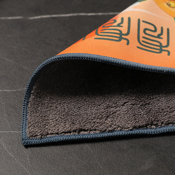 Πετσέτα για τσάι και πατάκι τσαγιού, αδιάβροχο ύφασμα, με εκτυπωμένο λογότυπο, υψηλής ποιότητας, στυλ εθνικού ύφους