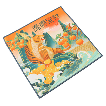 Πετσέτα για τσάι και πατάκι τσαγιού, αδιάβροχο ύφασμα, με εκτυπωμένο λογότυπο, υψηλής ποιότητας, στυλ εθνικού ύφους