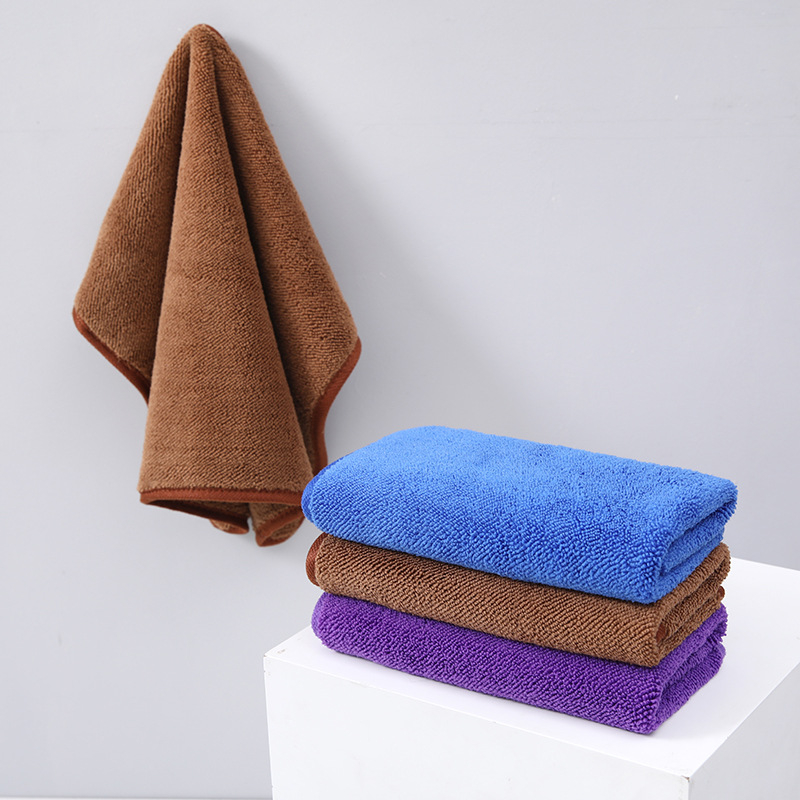 Prosop auto din fleece coral, logo personalizabil, 58 g, microfibră cu fir simplu, multifuncțional, absorbție rapidă a apei