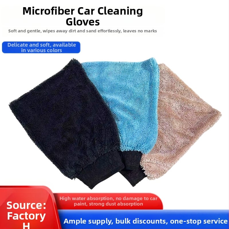 Γάντια καθαρισμού αυτοκινήτου με απορροφητικό ύφασμα, παχύτερα, 60 g, πολυχρηστική πετσέτα αυτοκινήτου, δυνατότητα εκτύπωσης λογοτύπου, προσαρμόσιμο