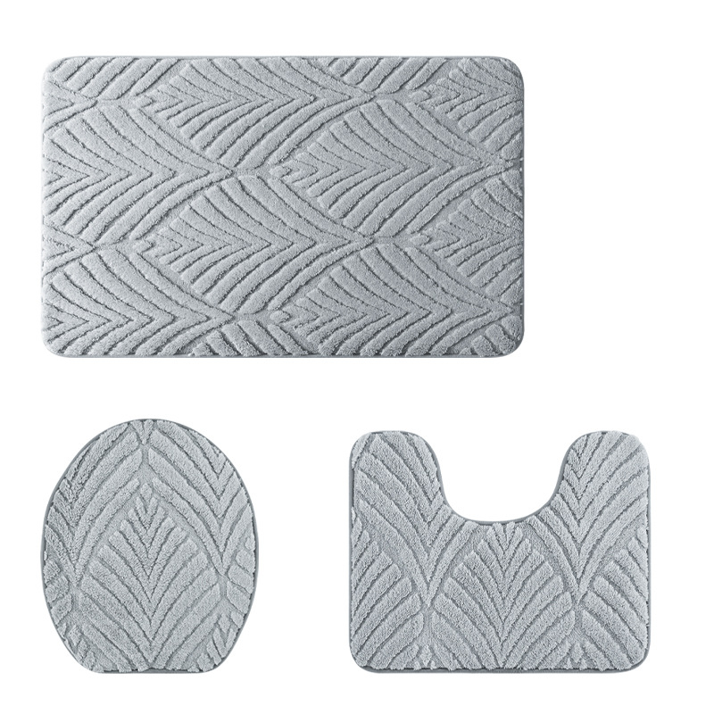 Set prostirki od poliestera s jacquard uzorkom za ulaz i kupaonicu, protuklizne, upijajuće