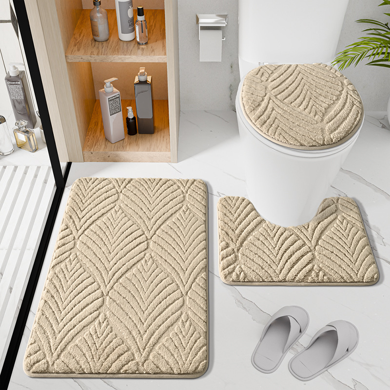 Set prostirki od poliestera s jacquard uzorkom za ulaz i kupaonicu, protuklizne, upijajuće