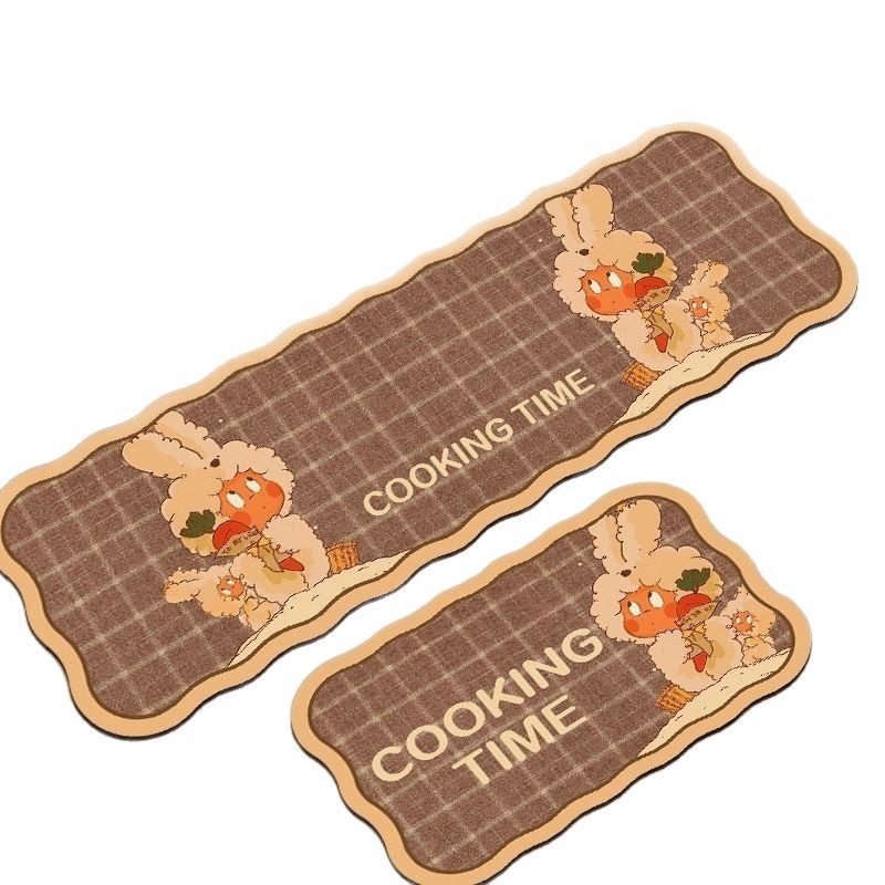 Двоен комплект кухненски подложки от силиконова диатомова глина – бързо попиване, бързо сушене, антихлъзгащи квадратни подложки за дома