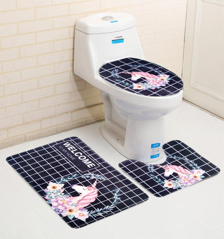 Ryson Carpet входен подов килим, полиестер, правоъгълна форма, дизайн гора, машинно тъкане