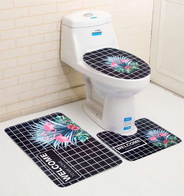 Ryson Carpet входен подов килим, полиестер, правоъгълна форма, дизайн гора, машинно тъкане