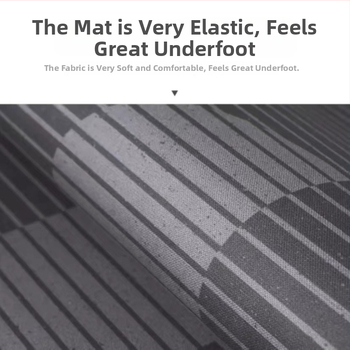 Кухненска подложка от диатомова земя — водопоглъщане на вода и масло; противохлъзгаща; модел на ивици; квадратна форма; персонализирано печатане