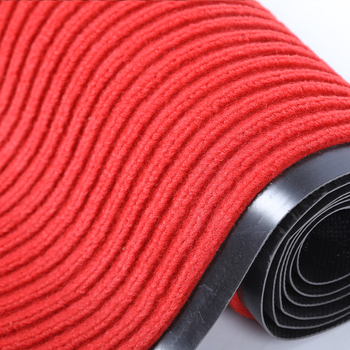 PVC подложка за входна врата, голяма площ, квадратна форма, еднотонен модел, стил модерен минимализъм, миеща се